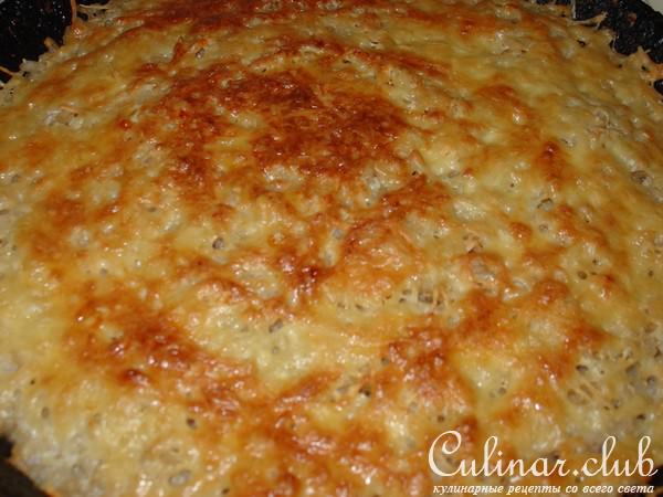 запеканка перловая с грибами