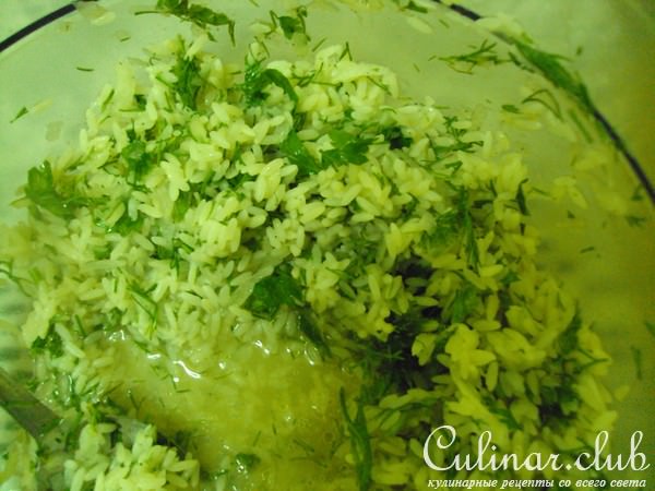 Долма(вариант из...)с яично-лимонным соусом