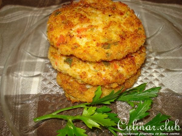 Рисовые котлетки с сыром и зеленью