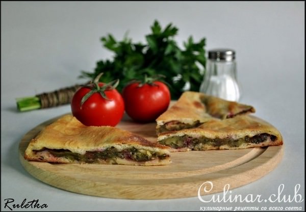 Осетинские пироги со свекольными листьями и сыром (Цахараджин).