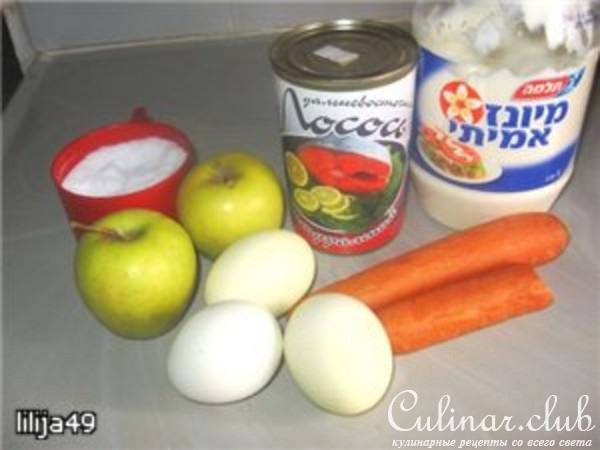 Салат "Снежная горка"
