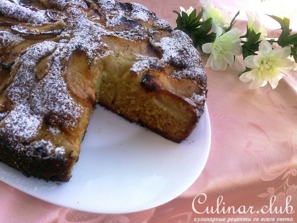 Яблочный пирог с медово коричной пропиткой!
